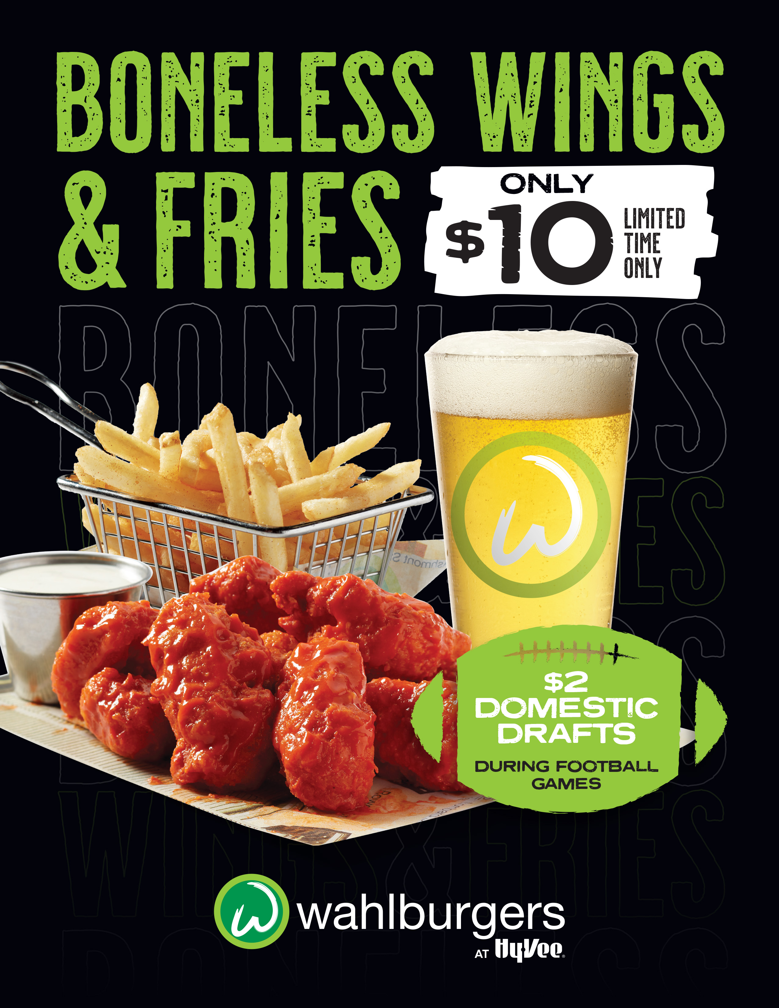 10 Boneless Wings and Fries Company HyVee Your employeeowned